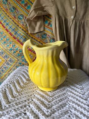 Vintage Red Wing Pottery
Yellow Swirl Pitcher